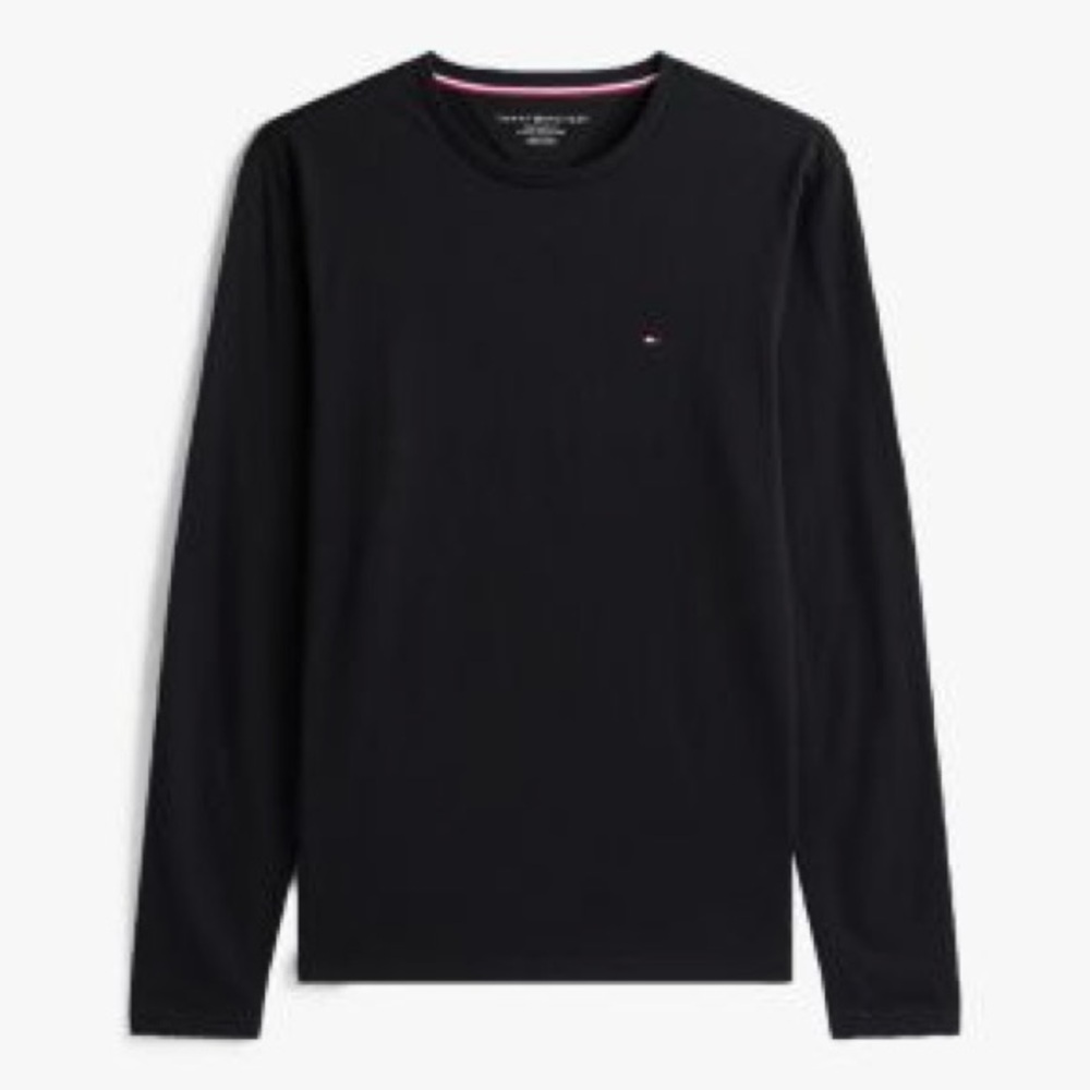 TOMMY HILFIGER Long Sleeve Black Size Small